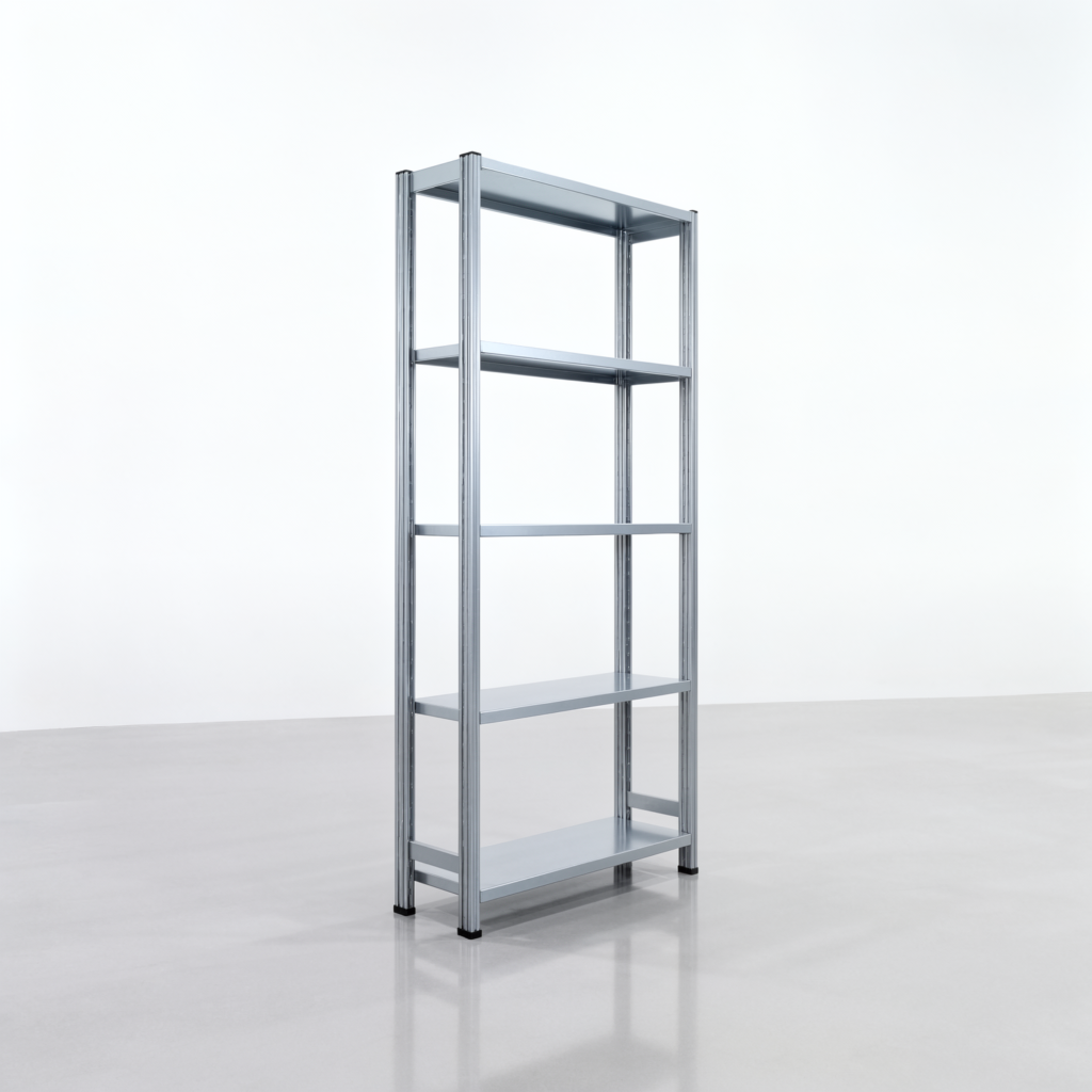 Fachbodenregal FBX 4000, H: 2.000 mm, B: 1.029 mm mm, T: 300 mm, Ebenen: 5