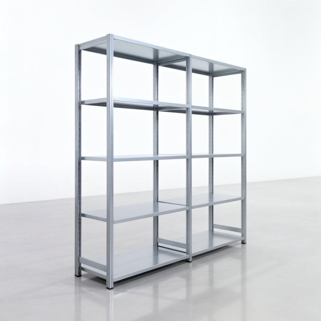 Fachbodenregal FBX 4000, H: 2.000 mm, B: 2.026 mm mm, T: 500 mm, Ebenen: 5