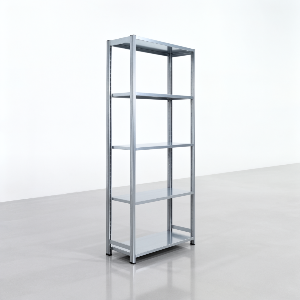 Fachbodenregal FBX 4000, H: 2.250 mm, B: 1.029 mm mm, T: 400 mm, Ebenen: 5