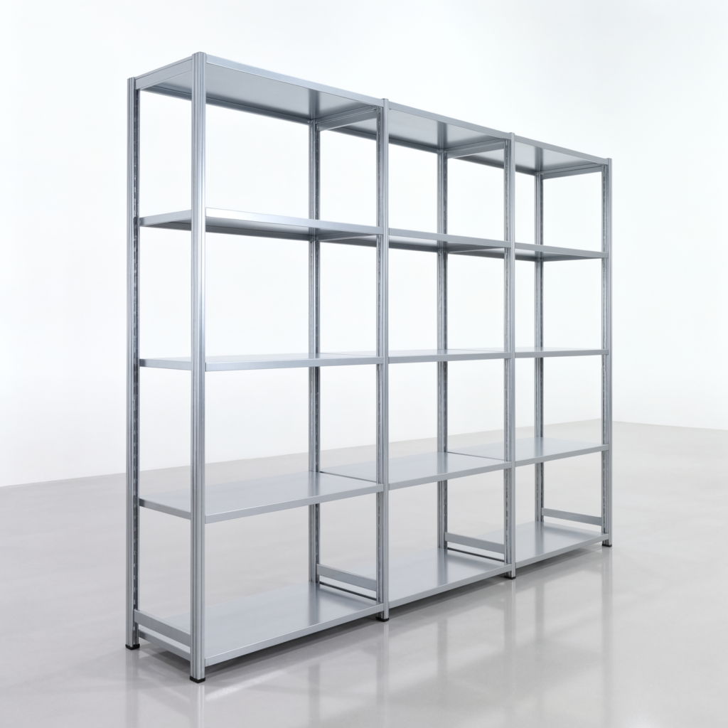 Fachbodenregal FBX 4000, H: 2.250 mm, B: 3.023 mm mm, T: 500 mm, Ebenen: 5