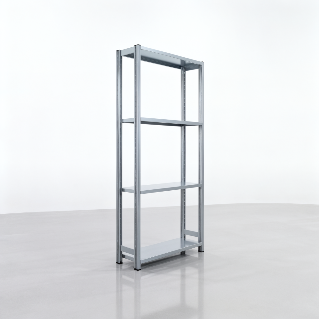 Fachbodenregal FBX 4000, H: 2.000 mm, B: 1.029 mm mm, T: 300 mm, Ebenen: 4