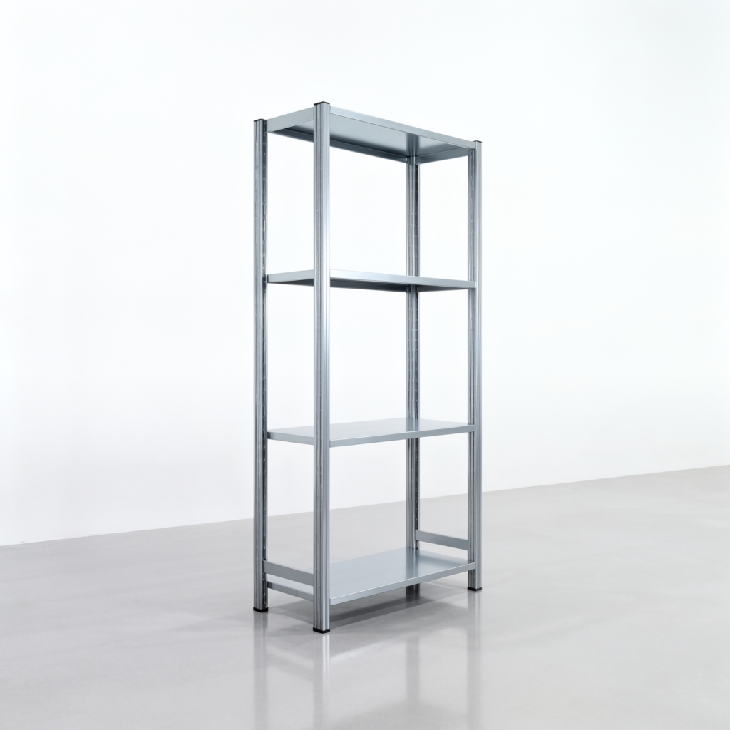 Fachbodenregal FBX 4000, H: 2.000 mm, B: 1.029 mm mm, T: 400 mm, Ebenen: 4