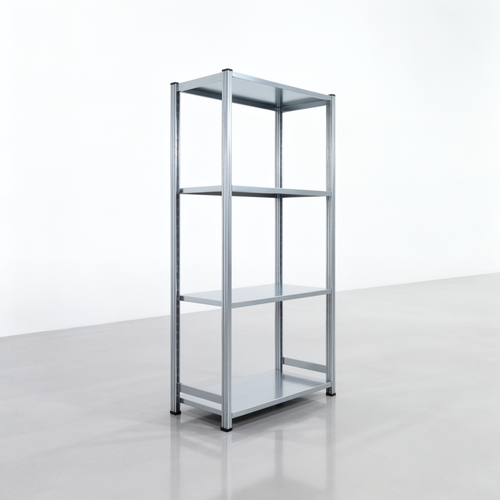 Fachbodenregal FBX 4000, H: 2.000 mm, B: 1.029 mm mm, T: 500 mm, Ebenen: 4