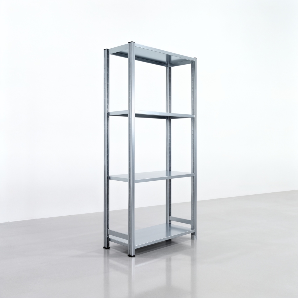 Fachbodenregal FBX 4000, H: 2.000 mm, B: 1.029 mm mm, T: 400 mm, Ebenen: 4