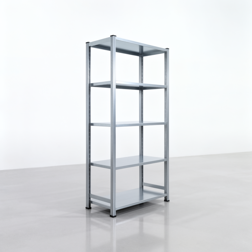 Fachbodenregal FBX 4000, H: 2.000 mm, B: 1.029 mm mm, T: 500 mm, Ebenen: 5