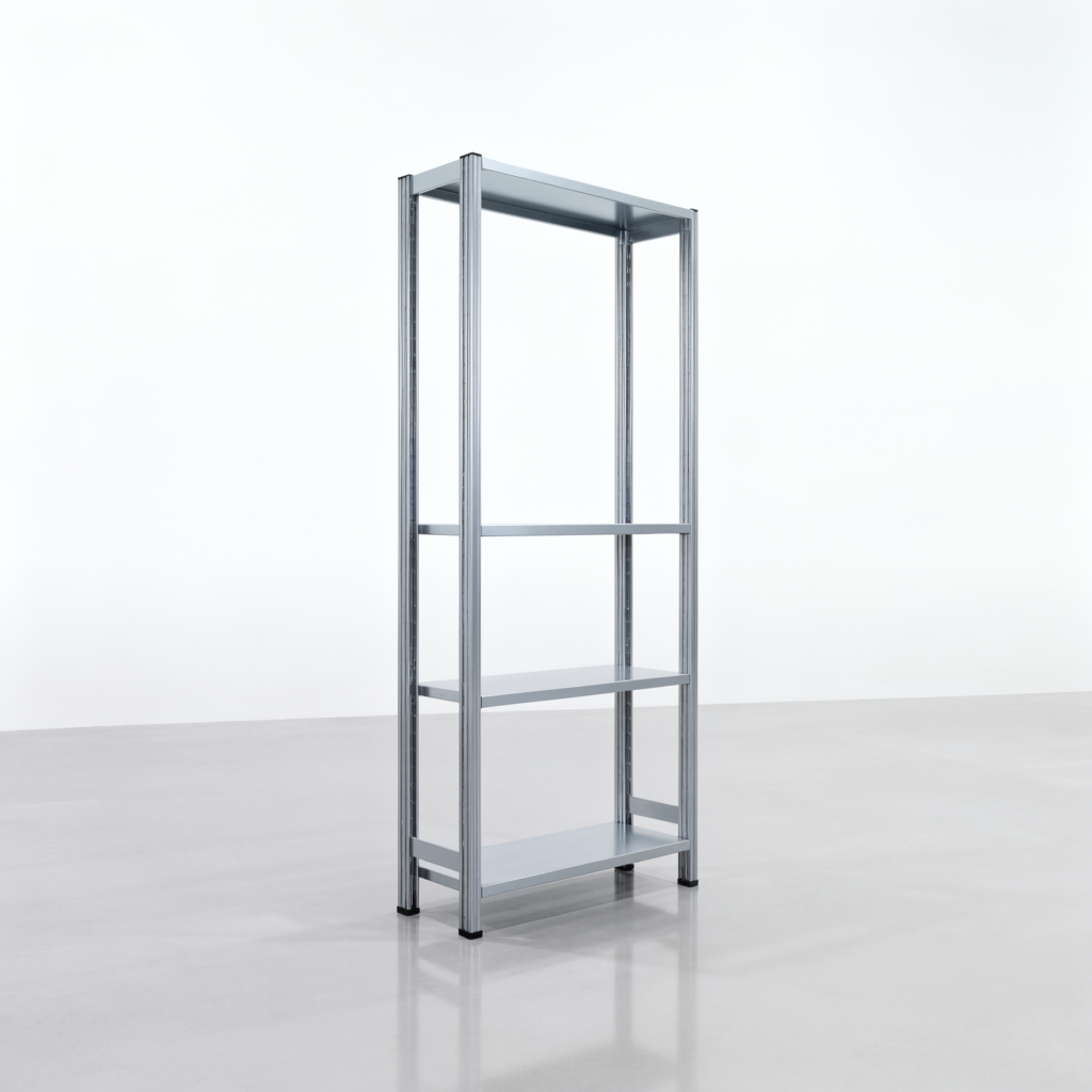 Fachbodenregal FBX 4000, H: 2.000 mm, B: 1.029 mm mm, T: 300 mm, Ebenen: 3