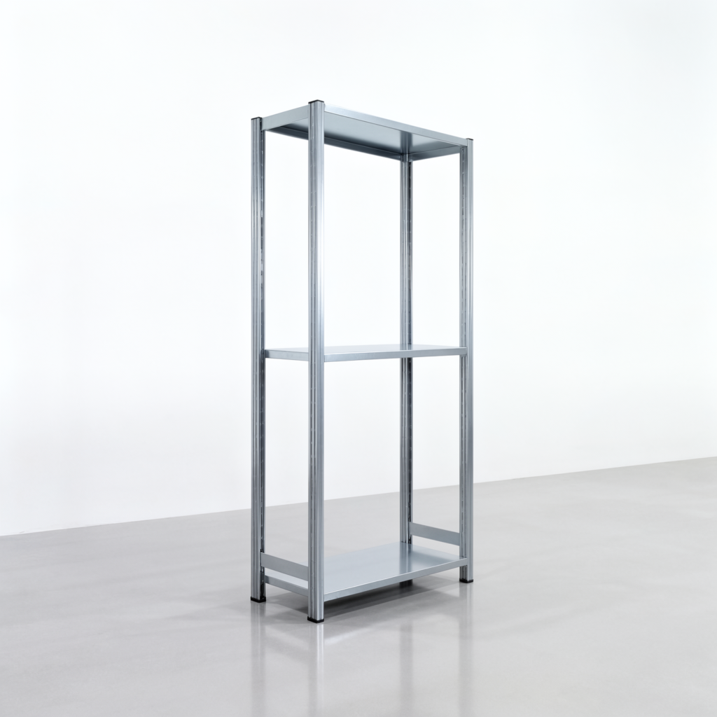 Fachbodenregal FBX 4000, H: 2.000 mm, B: 1.029 mm mm, T: 400 mm, Ebenen: 3