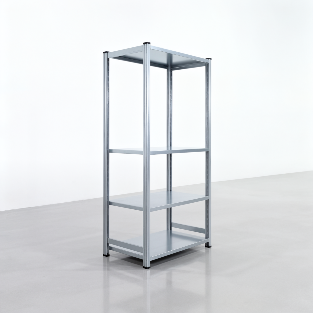 Fachbodenregal FBX 4000, H: 2.000 mm, B: 1.029 mm mm, T: 600 mm, Ebenen: 3