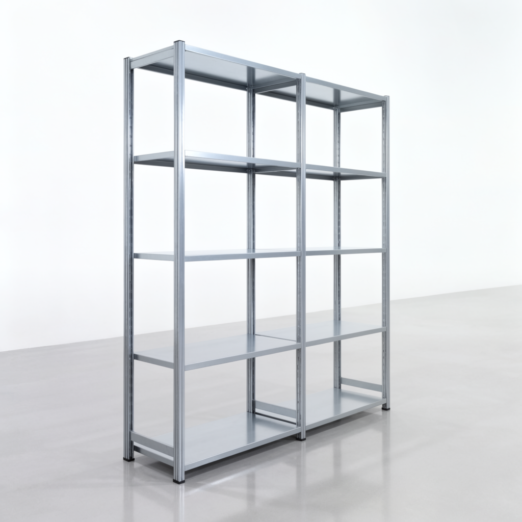 Fachbodenregal FBX 4000, H: 2.250 mm, B: 2.026 mm mm, T: 500 mm, Ebenen: 5