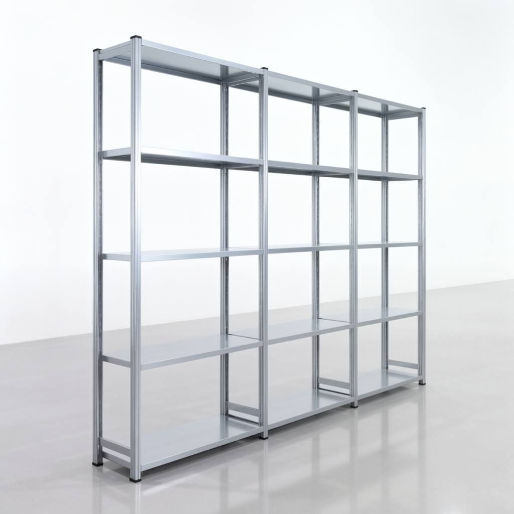 Fachbodenregal FBX 4000, H: 2.250 mm, B: 3.023 mm mm, T: 400 mm, Ebenen: 5