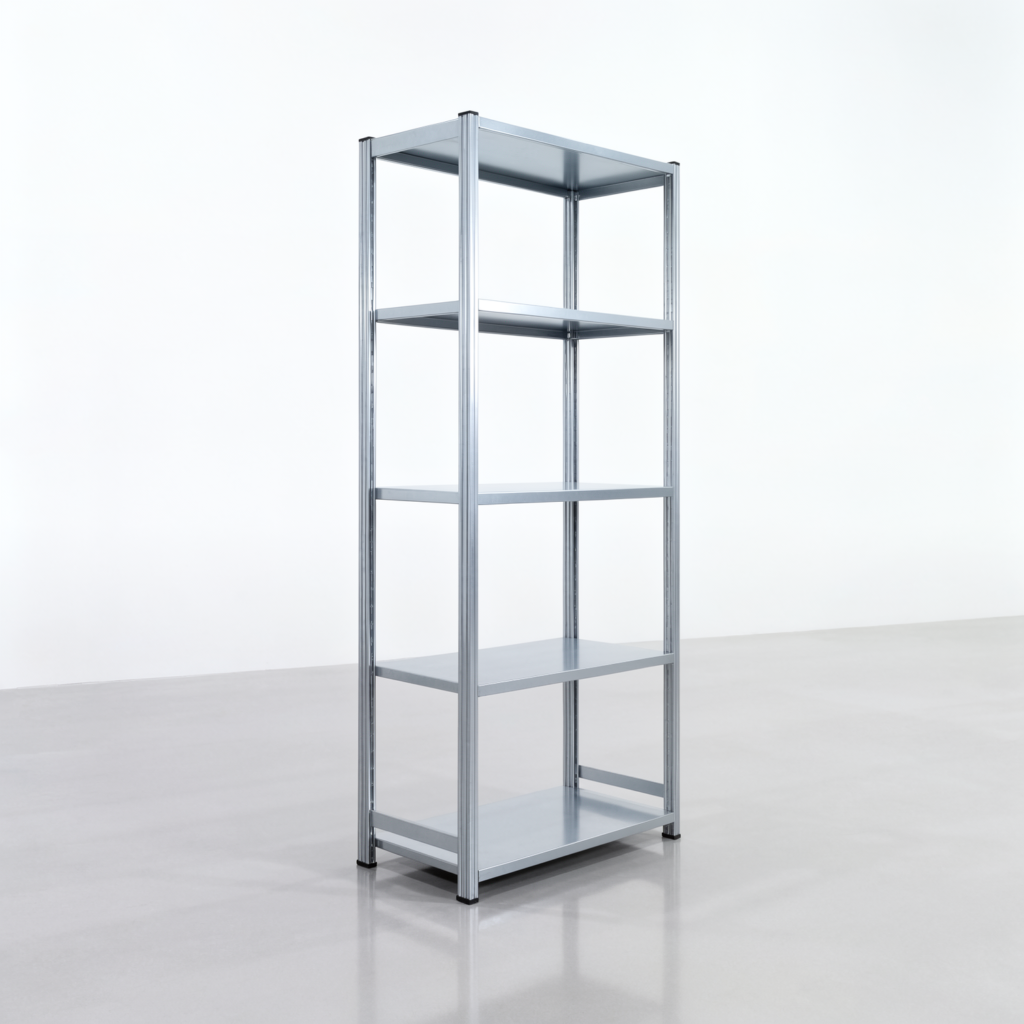 Fachbodenregal FBX 4000, H: 2.250 mm, B: 1.029 mm mm, T: 500 mm, Ebenen: 5