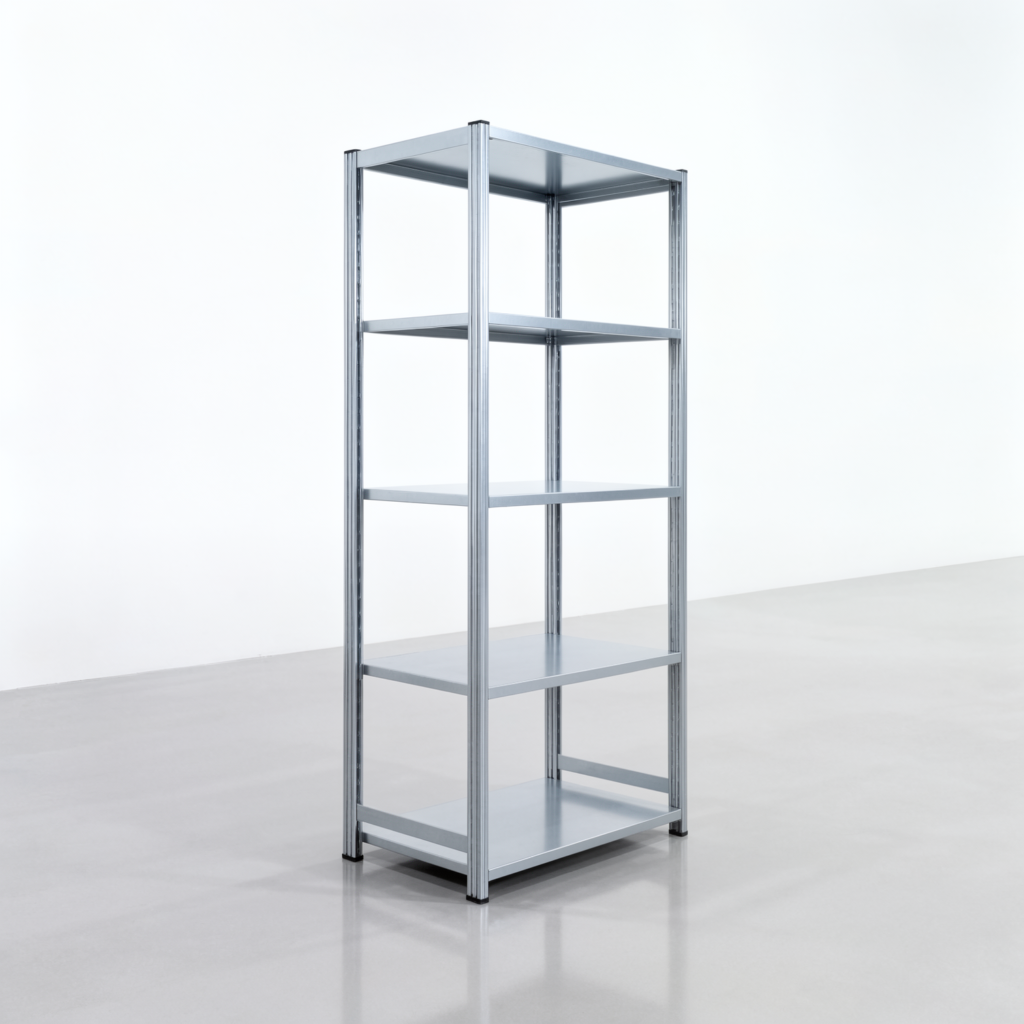 Fachbodenregal FBX 4000, H: 2.250 mm, B: 1.029 mm mm, T: 600 mm, Ebenen: 5