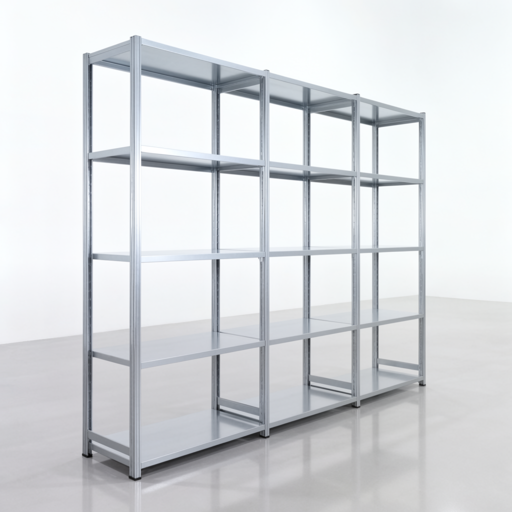 Fachbodenregal FBX 4000, H: 2.250 mm, B: 3.023 mm mm, T: 500 mm, Ebenen: 5