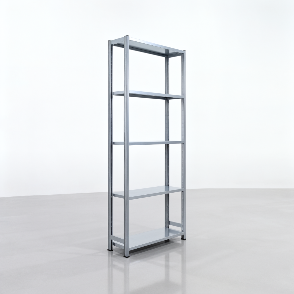 Fachbodenregal FBX 4000, H: 2.250 mm, B: 1.029 mm mm, T: 300 mm, Ebenen: 5