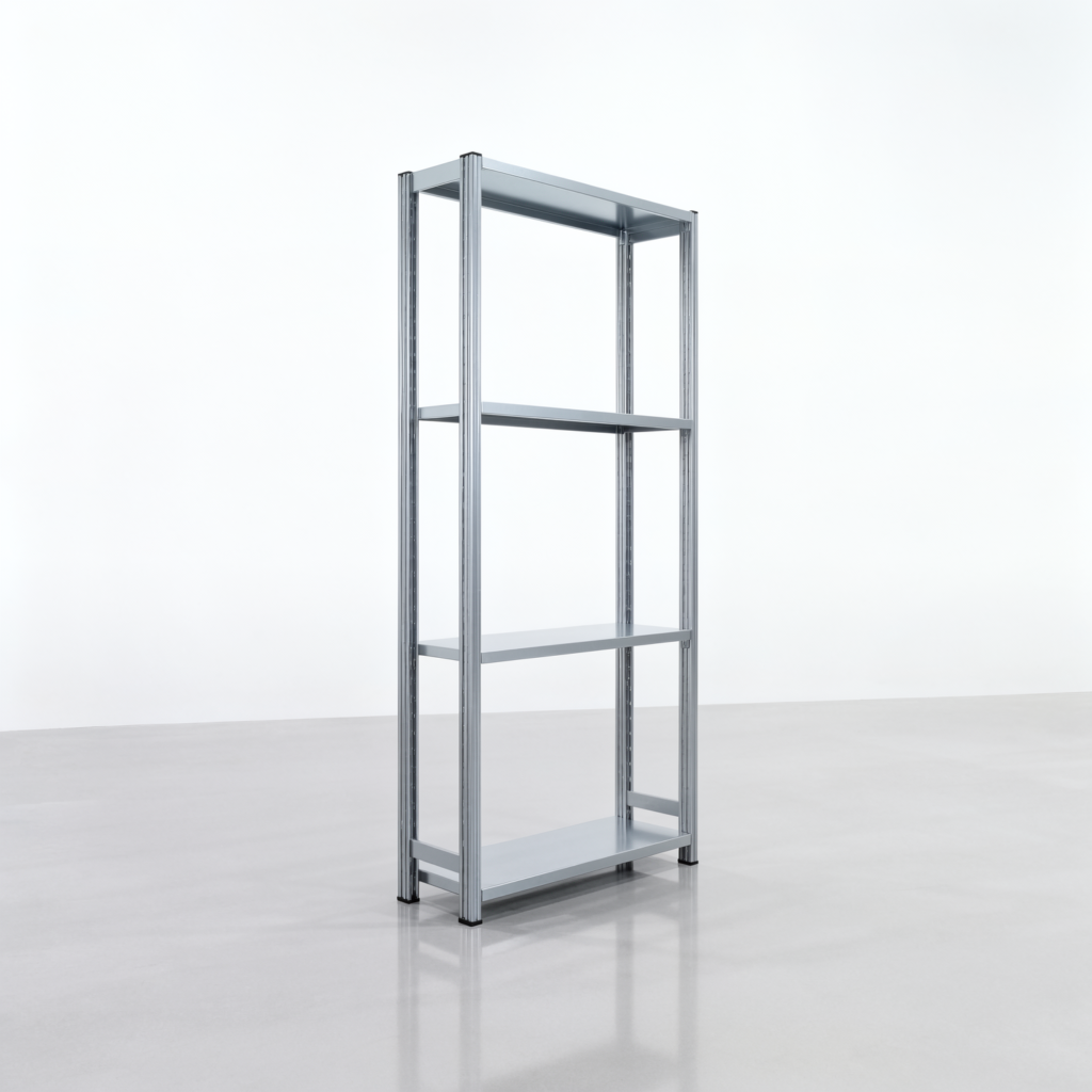 Fachbodenregal FBX 4000, H: 2.000 mm, B: 1.029 mm mm, T: 300 mm, Ebenen: 4