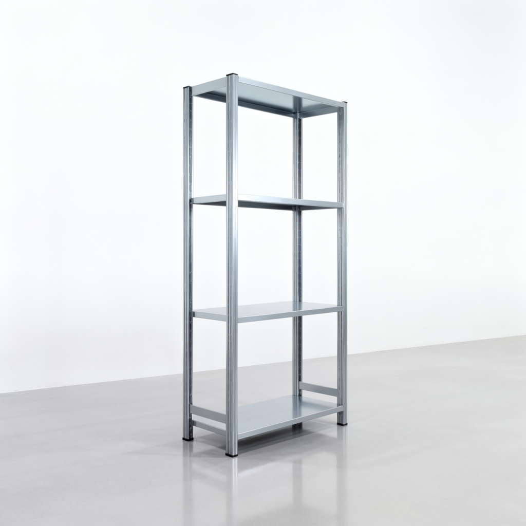 Fachbodenregal FBX 4000, H: 2.000 mm, B: 1.029 mm mm, T: 400 mm, Ebenen: 4