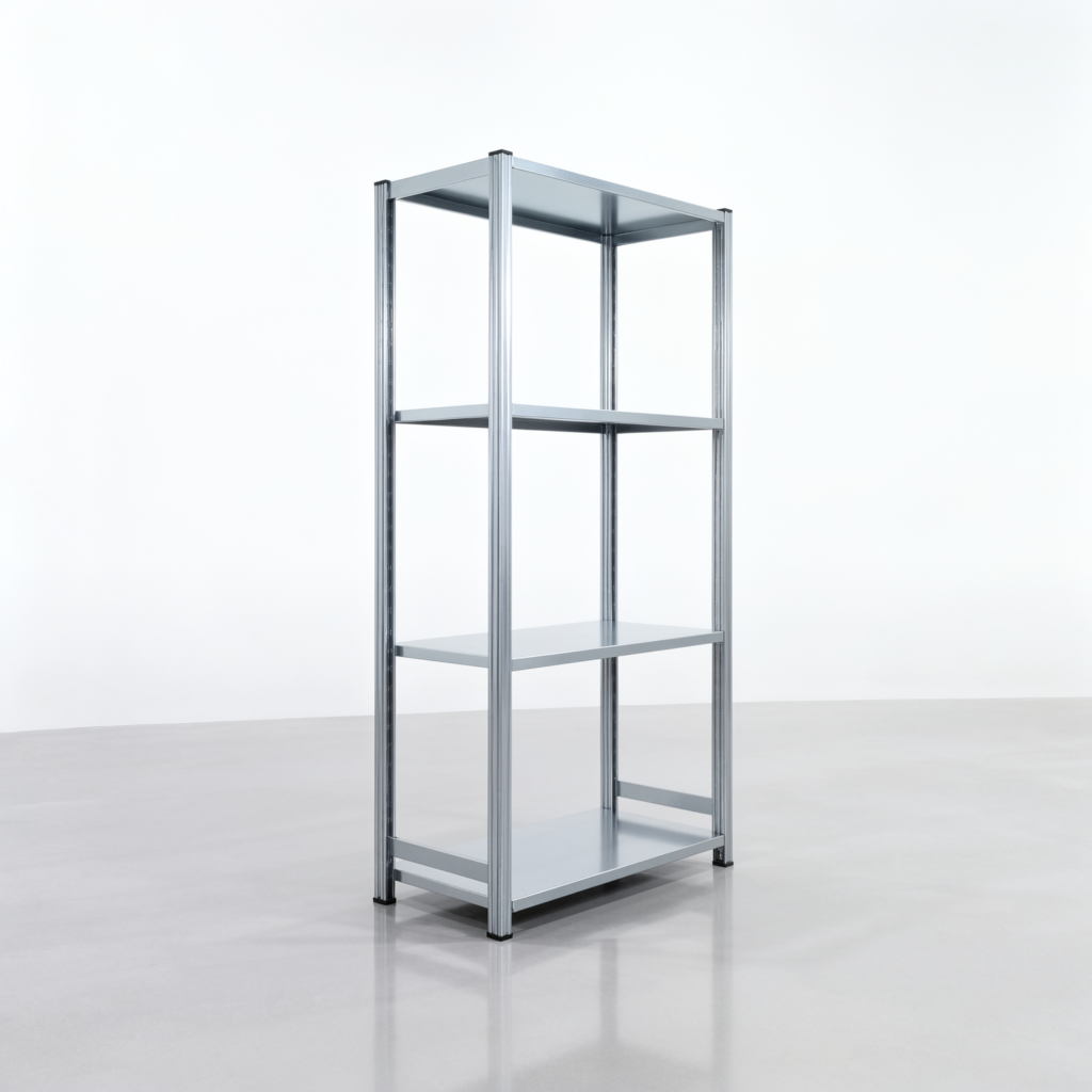 Fachbodenregal FBX 4000, H: 2.000 mm, B: 1.029 mm mm, T: 500 mm, Ebenen: 4