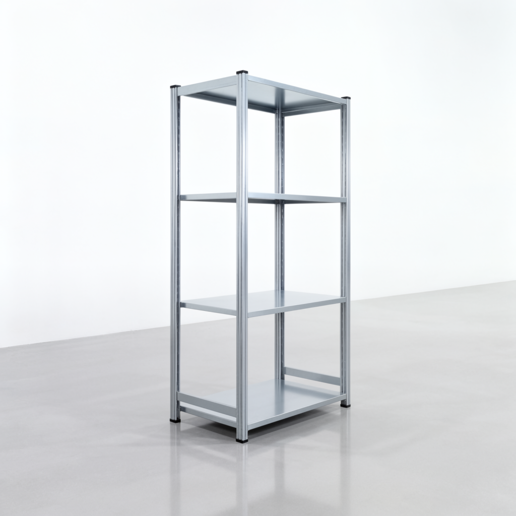 Fachbodenregal FBX 4000, H: 2.000 mm, B: 1.029 mm mm, T: 600 mm, Ebenen: 4