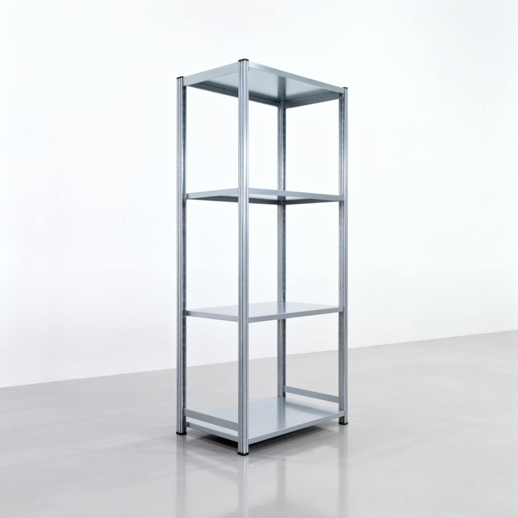 Fachbodenregal FBX 4000, H: 2.250 mm, B: 1.029 mm mm, T: 600 mm, Ebenen: 4