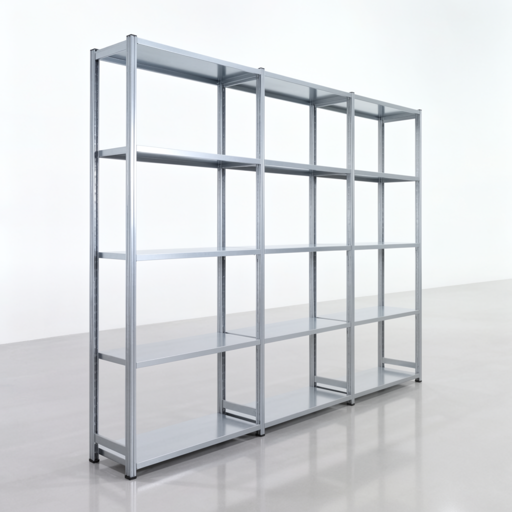 Fachbodenregal FBX 4000, H: 2.250 mm, B: 3.023 mm mm, T: 400 mm, Ebenen: 5