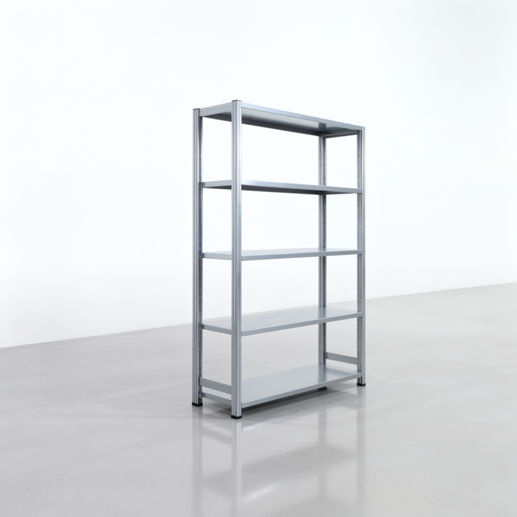 Fachbodenregal FBX 4000, H: 1.750 mm, B: 1.229 mm mm, T: 400 mm, Ebenen: 5