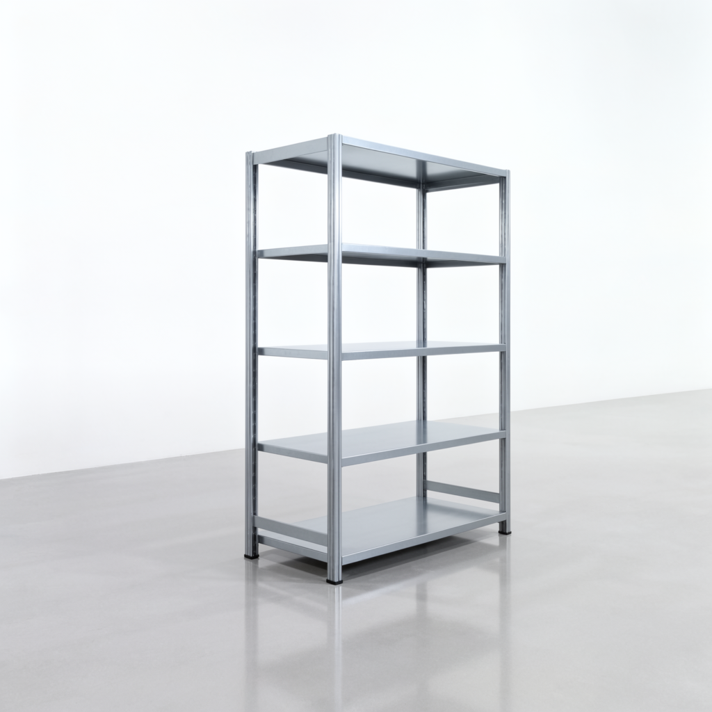 Fachbodenregal FBX 4000, H: 1.750 mm, B: 1.229 mm mm, T: 600 mm, Ebenen: 5