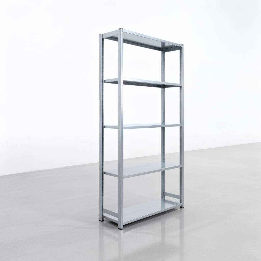 Fachbodenregal FBX 4000, H: 2.250 mm, B: 1.229 mm mm, T: 400 mm, Ebenen: 5