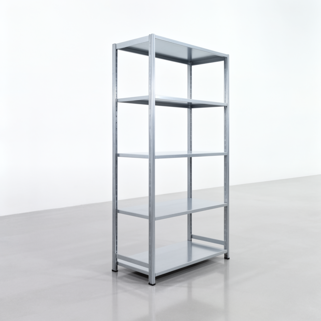 Fachbodenregal FBX 4000, H: 2.250 mm, B: 1.229 mm mm, T: 600 mm, Ebenen: 5