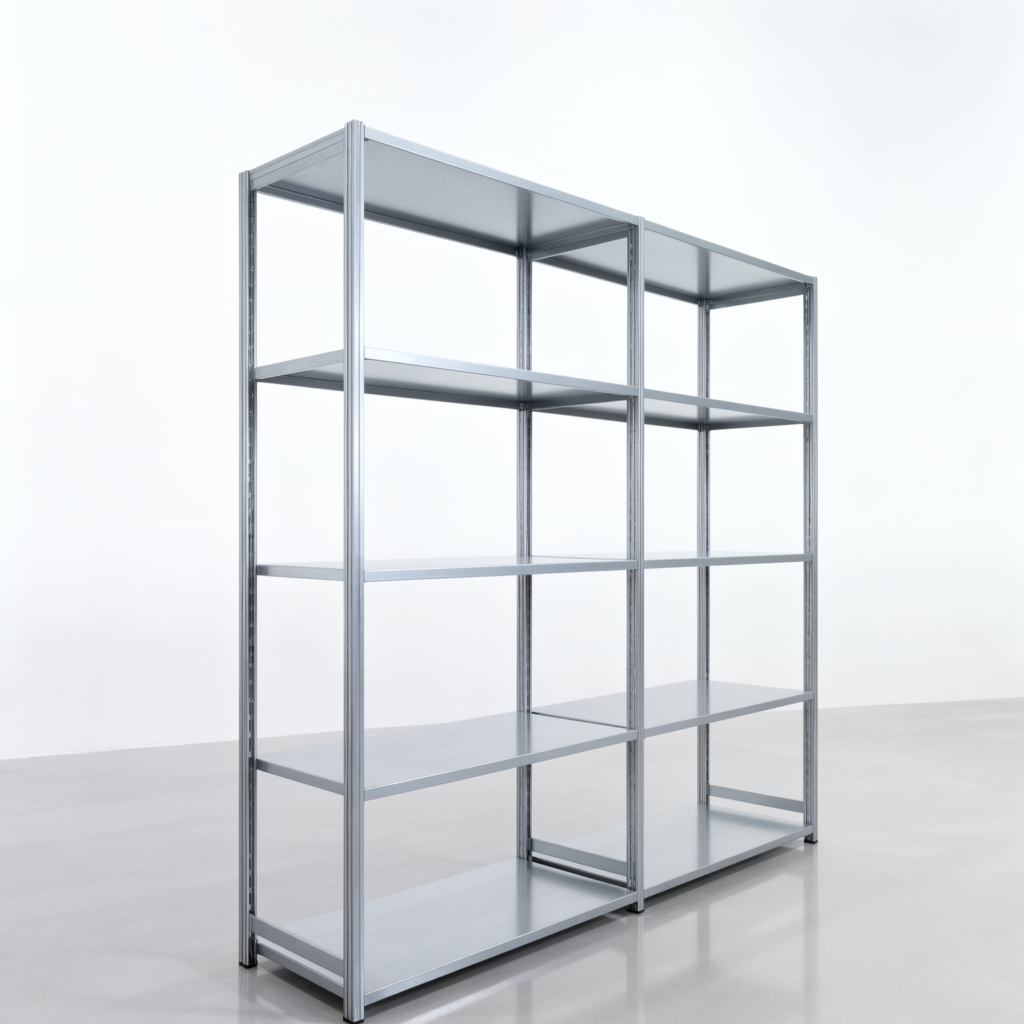 Fachbodenregal FBX 4000, H: 2.350 mm, B: 2.426 mm mm, T: 600 mm, Ebenen: 5