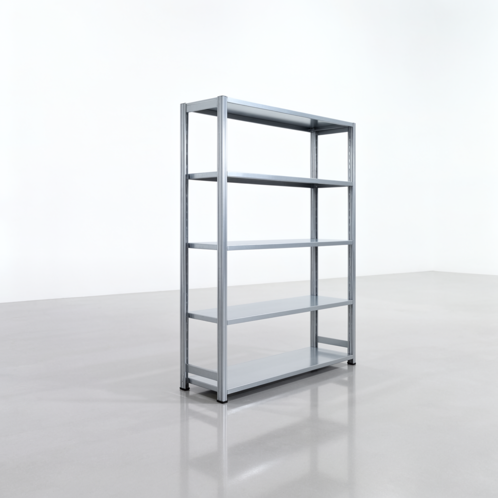 Fachbodenregal FBX 4000, H: 1.750 mm, B: 1.329 mm mm, T: 400 mm, Ebenen: 5