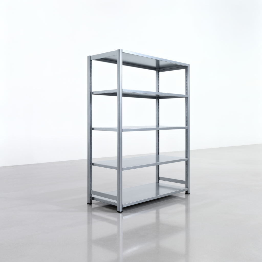 Fachbodenregal FBX 4000, H: 1.750 mm, B: 1.329 mm mm, T: 600 mm, Ebenen: 5