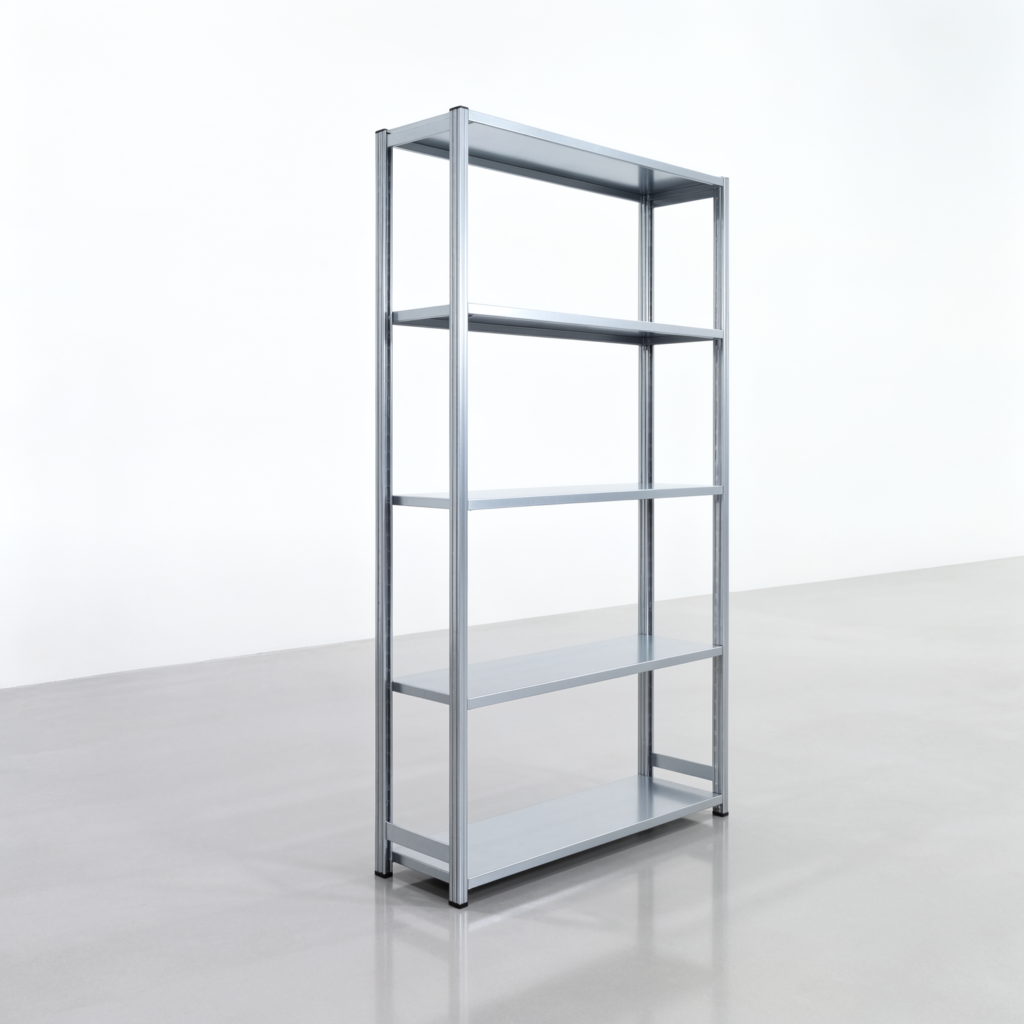 Fachbodenregal FBX 4000, H: 2.250 mm, B: 1.329 mm mm, T: 400 mm, Ebenen: 5