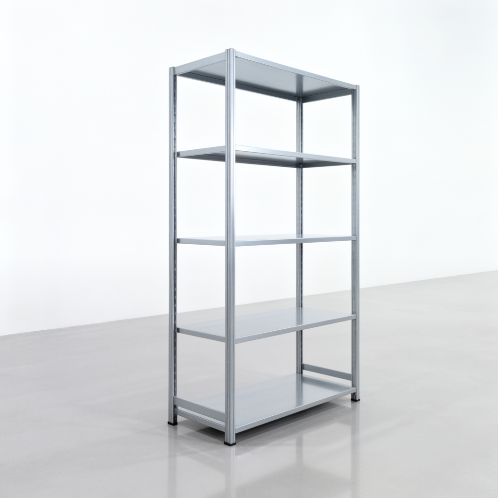 Fachbodenregal FBX 4000, H: 2.250 mm, B: 1.329 mm mm, T: 600 mm, Ebenen: 5