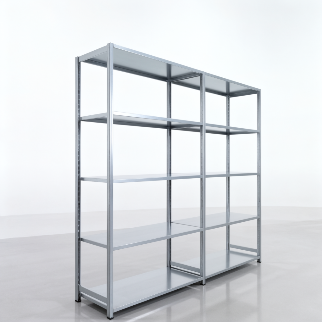 Fachbodenregal FBX 4000, H: 2.350 mm, B: 2.626 mm mm, T: 600 mm, Ebenen: 5