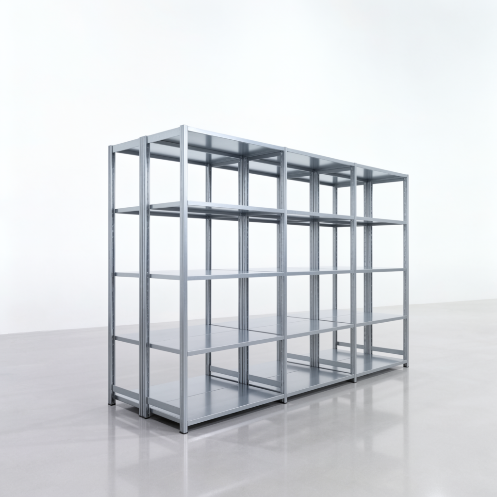 Fachbodenregal FBX 4000, H: 2.000 mm, B: 3.023 mm mm, T: 500 mm, Ebenen: 5