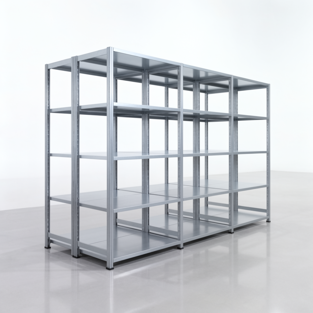 Fachbodenregal FBX 4000, H: 2.000 mm, B: 3.023 mm mm, T: 600 mm, Ebenen: 5