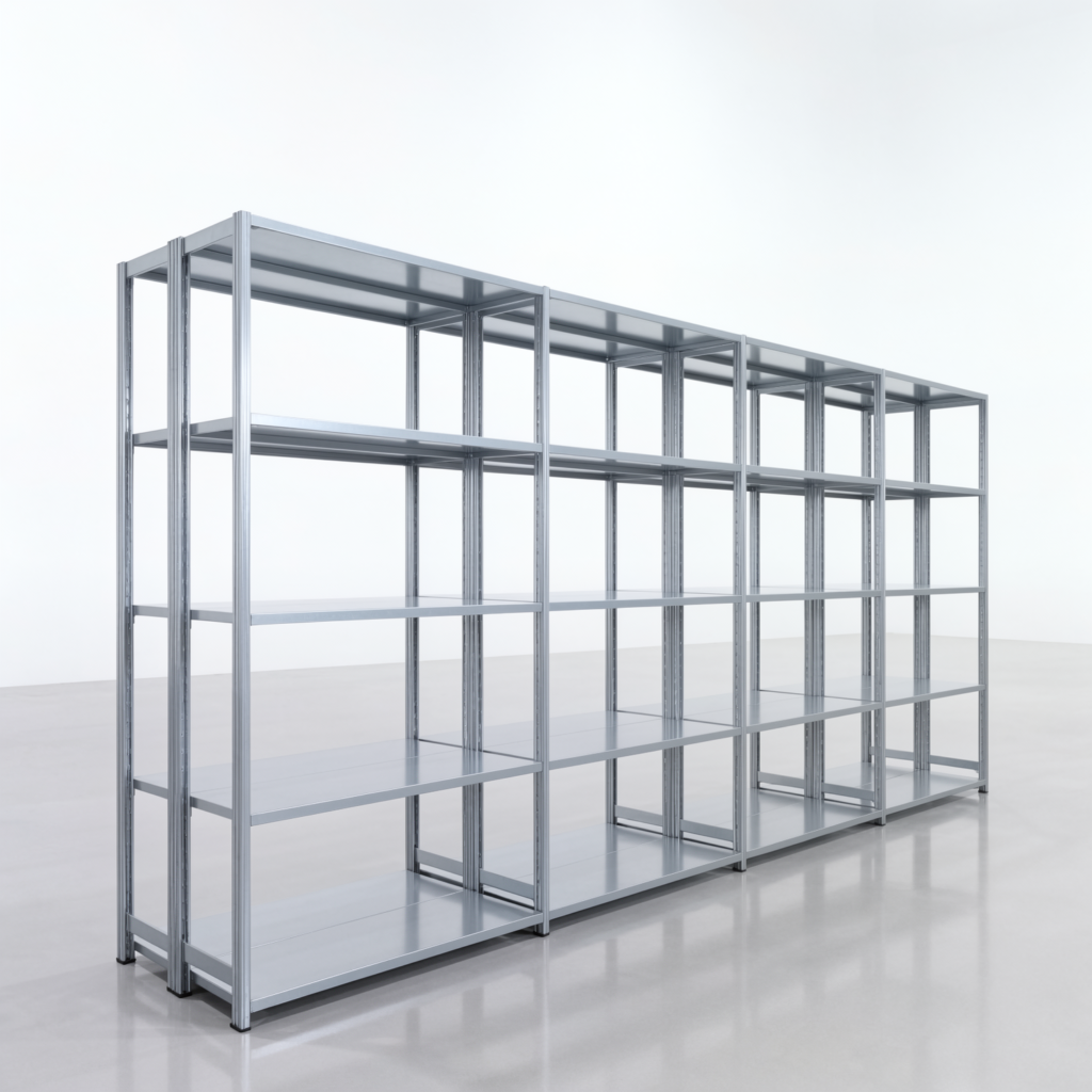 Fachbodenregal FBX 4000, H: 2.250 mm, B: 4.820 mm mm, T: 400 mm, Ebenen: 5