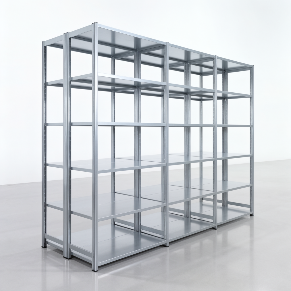 Fachbodenregal FBX 4000, H: 2.250 mm, B: 3.023 mm mm, T: 500 mm, Ebenen: 6