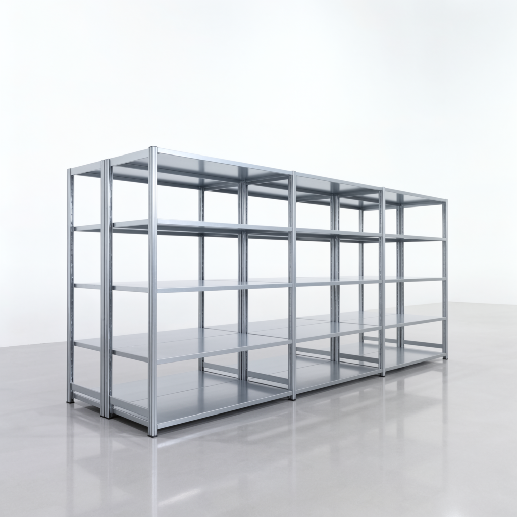 Fachbodenregal FBX 4000, H: 1.750 mm, B: 3.923 mm mm, T: 600 mm, Ebenen: 5